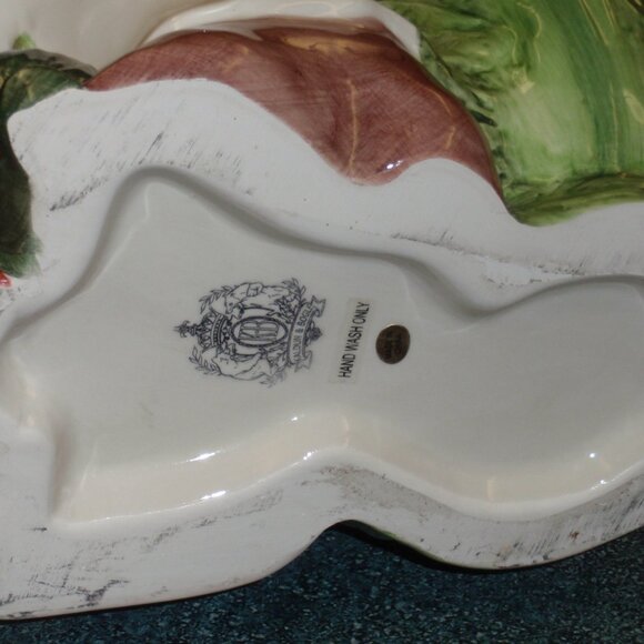 Kaldun & Bogle Chef Pig Vegetable Lettuce Vase Utensil Crock Holder 11" RARE! - Picture 9 of 9